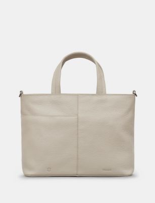 Yoshi Hampton Leather Multiway Grab Bag Warm Grey #3