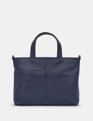 Yoshi Hampton Leather Multiway Grab Bag Navy #3