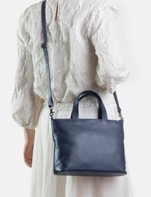 Yoshi Hampton Leather Multiway Grab Bag Navy #6