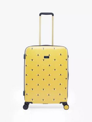 Joules Botanical Bee 75.5cm 4-Wheel Large Suitcase - Yellow #1