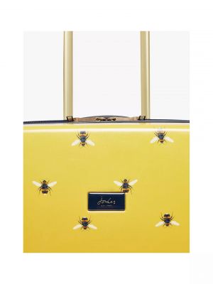 Joules Botanical Bee 75.5cm 4-Wheel Large Suitcase - Yellow #4