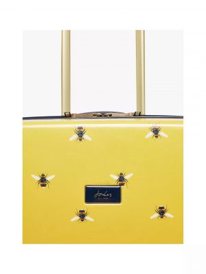 Joules Botanical Bee 75.5cm 4-Wheel Large Suitcase - Yellow #4