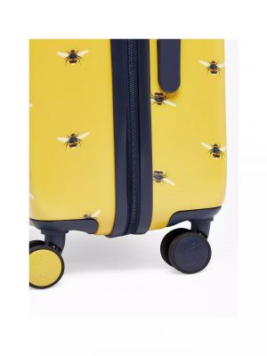 Joules Botanical Bee 75.5cm 4-Wheel Large Suitcase - Yellow #7