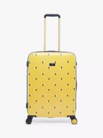 Joules Botanical Bee 66cm 4-Wheel Medium Suitcase - Yellow