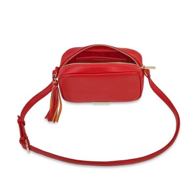 Katie Loxton Sophia Tassel Crossbody Bag Red #2