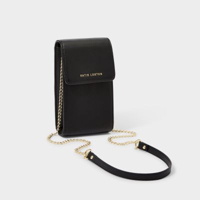 Katie Loxton Amy Crossbody Phone Bag in Black 30% OFF SALE