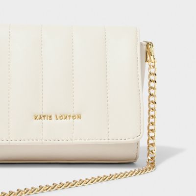 Katie Loxton Kendra Quilted Crossbody Bag in Oyster #3