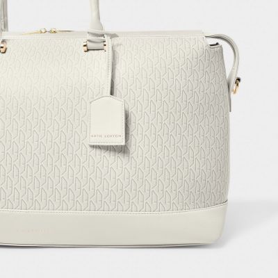 Katie Loxton Signature Weekend Bag in Off White #3