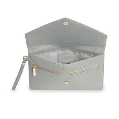 Katie Loxton Esme Envelope Clutch Bag Grey #2