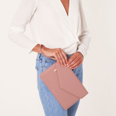Katie Loxton Esme Envelope Clutch Bag Pink #5