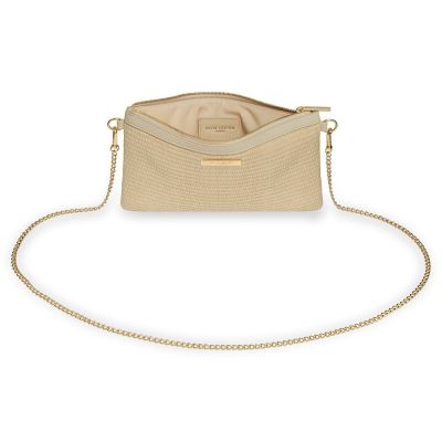 Katie Loxton Callie Straw Pouch Cross Body Bag Natural #2