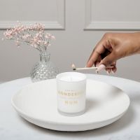 Katie Loxton Sentiment Candle 'Every Day Is Wonderful Because I Have You As My Mum' Peach Rose and Sweet Mandarin