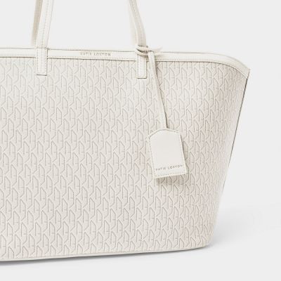 Katie Loxton Signature Tote Bag in Off White #3