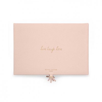 Katie Loxton Tassel Jewellery Box Live Laugh Love Pink #3