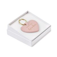 Katie Loxton Beautifully Boxed Sentiment Heart Keyring Wonderful Grandma Blush Pink
