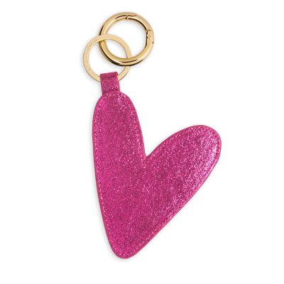Katie Loxton Luxe Heart Shape Keyring Sugar Berry Pink