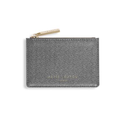 Katie Loxton Alexa Shimmer Card Holder Shiny Charcoal #1