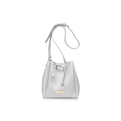 Katie Loxton Mini Chloe Bucket Bag Metallic Silver #1