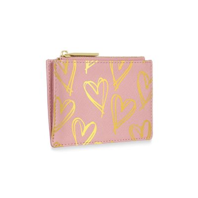 Katie Loxton Heart Print Card Holder Pink #3