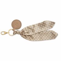 Katie Loxton Carrie Scarf Keyring Bag Charm Taupe Spot