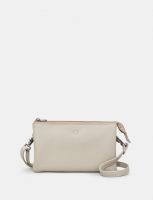 Yoshi Logan Leather Mulitway Cross Body Bag Warm Grey