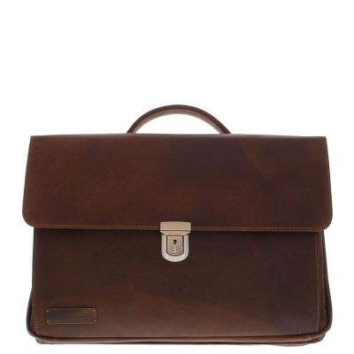 Plevier Vintage Oxford Briefcase 15.6 Inch Brown #2