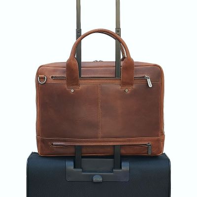 Plevier Navigator Omega Laptop Bag 17.3 Inch Brown #6