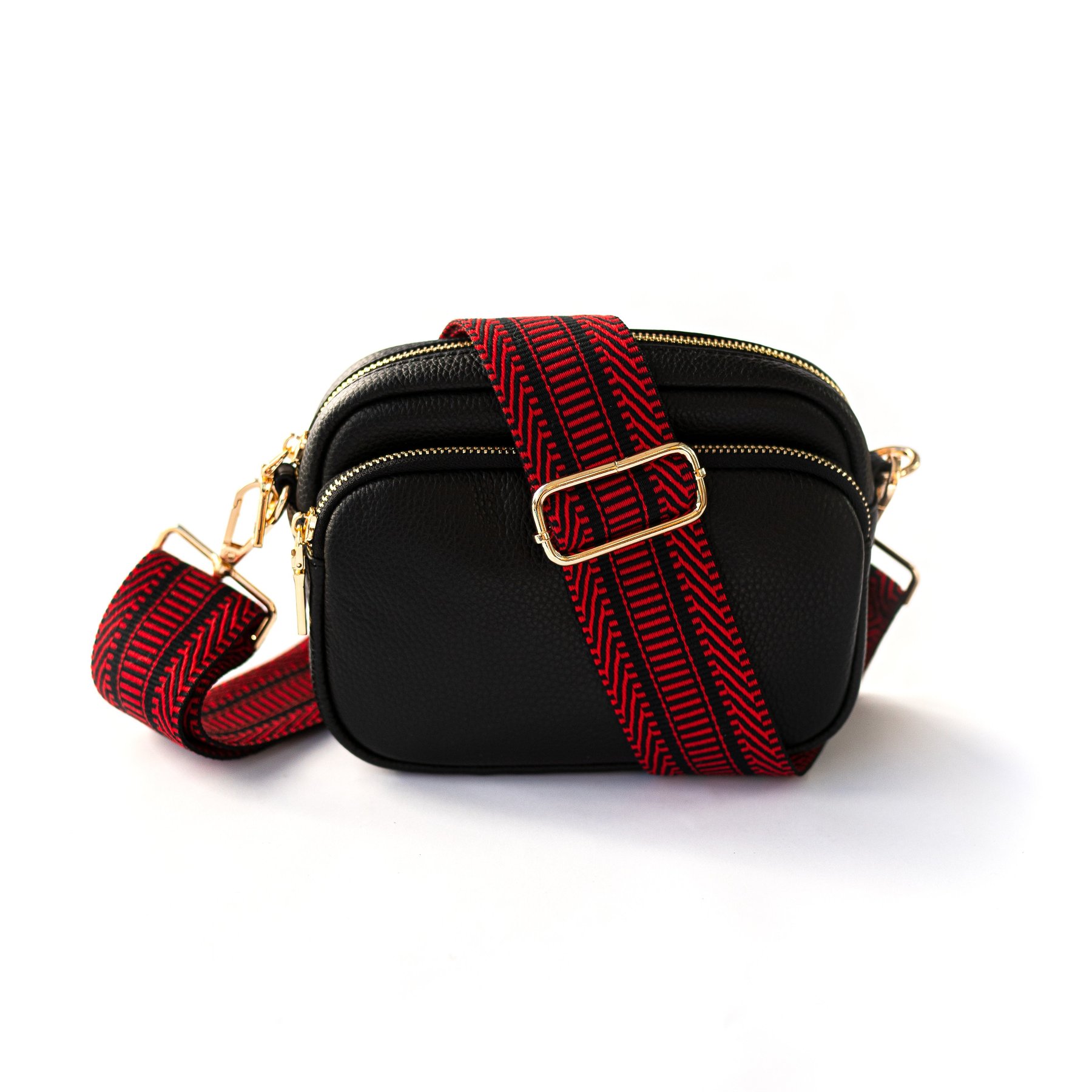 Buy Accessorize London Women's Faux Leather Black Buckle Strap Bar Shoulder  Bag at Amazon.in