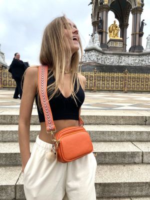 Pom Pom London Mayfair Bag & Accessories Orange #5