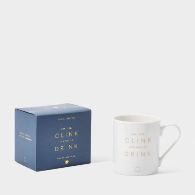 Katie Loxton Porcelain Mug 'Pop, Fizz, Clink, It's Time To Drink' #2