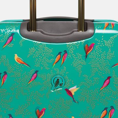 Sara Miller Birds Large Suitcase Green #7