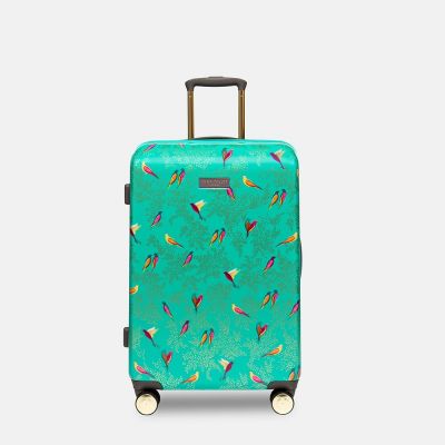 Sara Miller Birds Medium Suitcase Green
