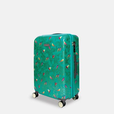 Sara Miller Birds Medium Suitcase Green #2