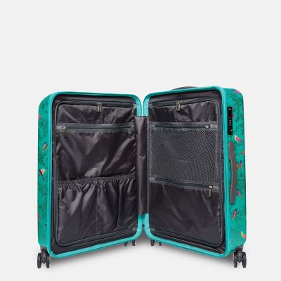 Sara Miller Birds Medium Suitcase Green #3