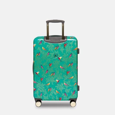 Sara Miller Birds Medium Suitcase Green #4