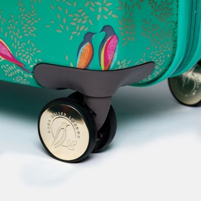 Sara Miller Birds Medium Suitcase Green #9