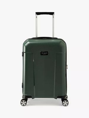 Ted Baker Flying Colours 54cm 4-Wheel Cabin Case - Forest Green