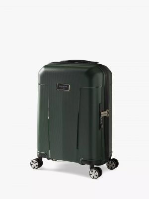 Ted Baker Flying Colours 54cm 4-Wheel Cabin Case - Forest Green #2