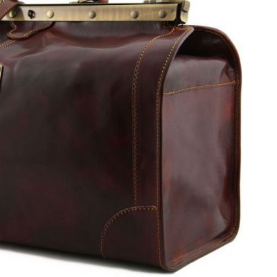 Tuscany Leather Madrid Gladstone Leather Bag Large Size Red #3