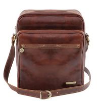 Tuscany Leather Oscar Exclusive Leather Crossbody Bag Brown
