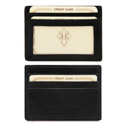 Tuscany Leather Exclusive Credit/Business Card Holder Black