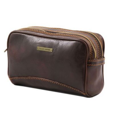 Tuscany Leather Igor Leather Toilet Bag Honey #3