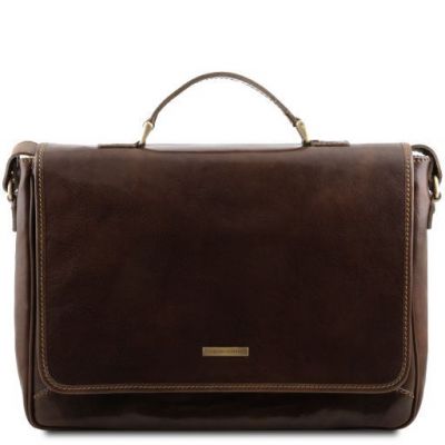 Tuscany Leather Padova Exclusive Laptop Case Dark Brown