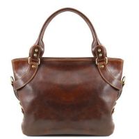 Tuscany Leather Ilenia Shoulder Bag Brown