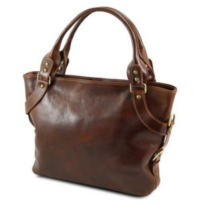 Tuscany Leather Shoulder Bag Dark Brown #2