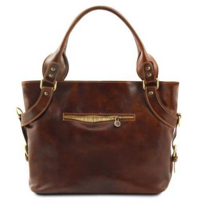 Tuscany Leather Shoulder Bag Dark Brown #4