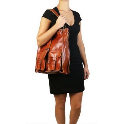 Tuscany Leather Melissa Lady Leather Bag Brown #8