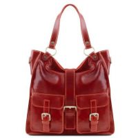 Tuscany Leather Melissa Lady Leather Bag Red