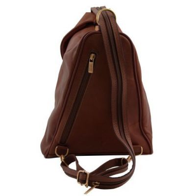 Tuscany Leather Classic Delhi Backpack Brown #4