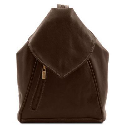 Tuscany Leather Classic Delhi Backpack Dark Brown #1